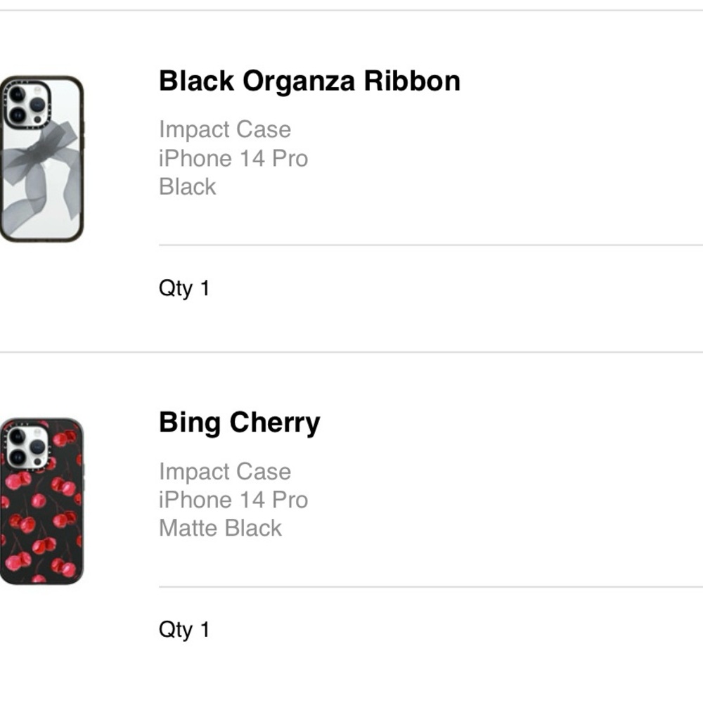 Casetify cases for iphone 14 pro, brand new🎄